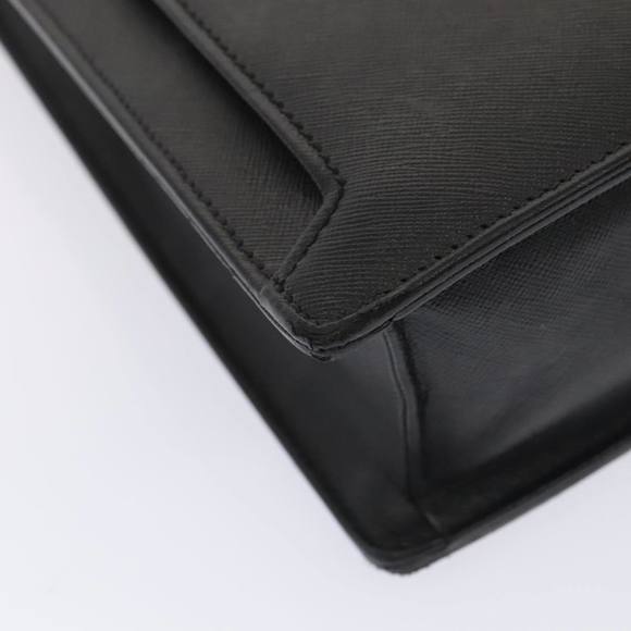 BURBERRY Business Bag Leather Black Silver Auth ep5521 - Picture 14 of 16